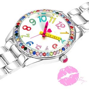 BETSEY JOHNSON: Whimsical Glitteratzi Watch (classroom design)